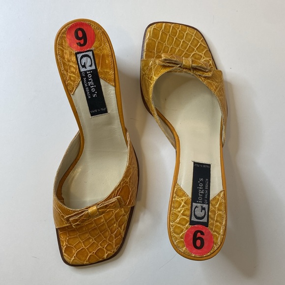 GIORGIO'S of PALM BEACH genuine alligator heels Women’s size 6 - Picture 2 of 10